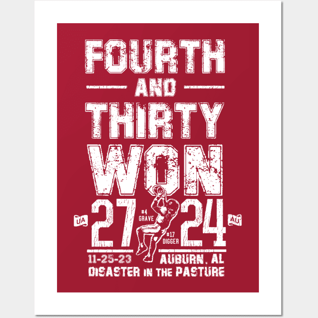 FOURTH AND THIRTY WON Wall Art by thedeuce